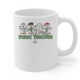 Music Teacher Christmas Holiday Wnter Music Instructor Graphic Print Coffee Mug, trending gift Music Teacher Christmas Holiday Wnter Music Instructor Graphic Print Coffee Mug, trending gift