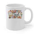 Retro Grovvy Coffee Teach Repeat Teacher Graphic Print Coffee Mug, trending gift Retro Grovvy Coffee Teach Repeat Teacher Graphic Print Coffee Mug, trending gift