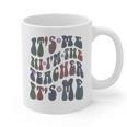 Retro IT'S ME Hi I'm The TEACHER Groovy Testing Squad Pink Graphic Print Coffee Mug, Groovy Teacher Gifts, trending gift Retro IT'S ME Hi I'm The TEACHER Groovy Testing Squad Pink Graphic Print Coffee Mug, Groovy Teacher Gifts, trending gift