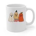 Retro Pencil Ghost Boo Spooky Teacher Halloween Costume Graphic Print Coffee Mug, trending gift