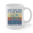 Science It's Like Magic But Real Science Teacher Geek Nerd Graphic Print Coffee Mug, Science Teacher Gifts, trending gift