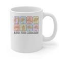 Basic Sign Language Speech Pathology Aac Sped Teacher Graphic Print Coffee Mug, trending gift Basic Sign Language Speech Pathology Aac Sped Teacher Graphic Print Coffee Mug, trending gift