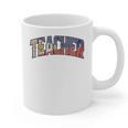 Teacher Filipino Vintage Heritage DNA Flag Graphic Print Coffee Mug, trending gift
