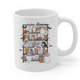 Teacher Library Ghost Reading Book Halloween Cat Graphic Print Coffee Mug, trending gift Teacher Library Ghost Reading Book Halloween Cat Graphic Print Coffee Mug, trending gift