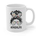 Teacher Para Life Tee Paraprofessional Cute Messy Bun Graphic Print Coffee Mug, trending gift Teacher Para Life Tee Paraprofessional Cute Messy Bun Graphic Print Coffee Mug, trending gift