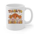 Thankful Teacher's Aide Thanksgiving Autumn Fall Women Men Graphic Print Coffee Mug, trending gift
