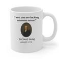 Thomas Paine Common Sense USA History Teacher Student Graphic Print Coffee Mug, History Teacher Gifts, trending gift Thomas Paine Common Sense USA History Teacher Student Graphic Print Coffee Mug, History Teacher Gifts, trending gift