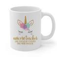 Unicorn Teacher Shirt For Women School Teacher Graphic Print Coffee Mug, trending gift