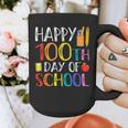 100 Days Of School Teacher And Student Graphic Print Coffee Mug, funny design