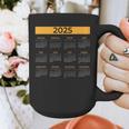 2025 Calendar For Planners Teachers Offices Months Graphic Print Coffee Mug, funny design