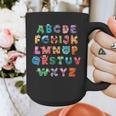 ABC Cute Monster Alphabet Halloween Teacher Costume Kids Graphic Print Coffee Mug, funny design