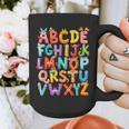 Alphabet A-Z ABC Kids Back To School Pre K Teachers Graphic Print Coffee Mug, funny design