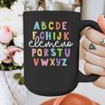 Alphabet ABC Elemeno Teacher Student Back To School Graphic Print Coffee Mug, funny design