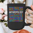 Anthropology Words Anthropologist Teacher Graphic Print Coffee Mug, funny design