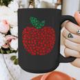 Apple Dot Pattern Art Teacher Appreciation Men Women Humor Graphic Print Coffee Mug, funny design