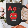 A Is For Apple Pre-K Kindergarten Teacher Student Graphic Print Coffee Mug, funny design