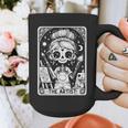 Artist Tarot Card Skeleton Painter Art Teacher Witchy Graphic Print Coffee Mug, funny design Artist Tarot Card Skeleton Painter Art Teacher Witchy Graphic Print Coffee Mug, funny design