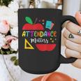 Attendance Matters Teacher Apple For Back To School Graphic Print Coffee Mug, funny design Attendance Matters Teacher Apple For Back To School Graphic Print Coffee Mug, funny design