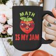 Back To School Math Is My Jam Math Teacher Graphic Print Coffee Mug, funny design