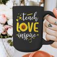 Back To School Teach Love And Inspire Teacher Sunflower Graphic Print Coffee Mug, funny design Back To School Teach Love And Inspire Teacher Sunflower Graphic Print Coffee Mug, funny design