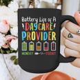 Battery Life Of Daycare Provider Childcare Teacher Graphic Print Coffee Mug, funny design Battery Life Of Daycare Provider Childcare Teacher Graphic Print Coffee Mug, funny design