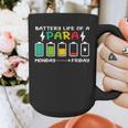 Battery Life Of a Paraprofessional Para Teacher Life Graphic Print Coffee Mug, funny design