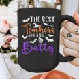 The Best Teachers Are A Bit Batty Teacher Bat Halloween Graphic Print Coffee Mug, funny design