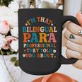 Bilingual Paraeducator Paraprofessional Parapro Teachers Graphic Print Coffee Mug, funny design Bilingual Paraeducator Paraprofessional Parapro Teachers Graphic Print Coffee Mug, funny design