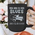 Blues Music Band Lover Vintage Guitar Teacher Blues Graphic Print Coffee Mug, funny design Blues Music Band Lover Vintage Guitar Teacher Blues Graphic Print Coffee Mug, funny design