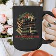 All Booked For Christmas Christmas Book Tree For Teacher For Men Women Kids Graphic Print Coffee Mug, funny design