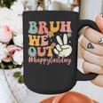 Bruh We Out Teacher Retro Last Day Of School Boys Girls Kids Graphic Print Coffee Mug, funny design