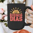 Buenos Dias Spanish Teacher Appreciation Back To School Graphic Print Coffee Mug, funny design