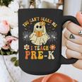 You Can't Scare Me I Teach Pre-K Halloween Teacher Ghost Graphic Print Coffee Mug, funny design