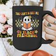 You Can't Scare Me I Teach Preschool Ghost Halloween Teacher Graphic Print Coffee Mug, funny design