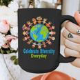 Celebrate Diversity Everyday Teachers & School Student Graphic Print Coffee Mug, funny design