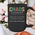 Chaos Coordinator Teacher Coworker Boss Appreciation Graphic Print Coffee Mug, funny design