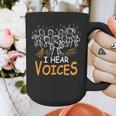 Choir Teacher I Hear Voices Chorister Church Choral Music Graphic Print Coffee Mug, funny design