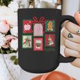 Christmas Teacher Stamps Graphic Print Coffee Mug, funny design