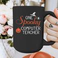 Computer Teacher Halloween Spooky Men Women Kids Graphic Print Coffee Mug, funny design
