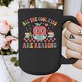 All The Cool Kids Are Reading Book Reading Teacher School Graphic Print Coffee Mug, funny design