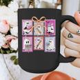 Coquette Bow Spooky Teacher Ghost Halloween Trick Or Teach Graphic Print Coffee Mug, funny design Coquette Bow Spooky Teacher Ghost Halloween Trick Or Teach Graphic Print Coffee Mug, funny design