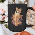 Coquette Music Note Patchwork Ghost Music Teacher Halloween Graphic Print Coffee Mug, funny design