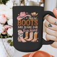 Cowboy Teacher These Boots Are Made-For Teaching School Graphic Print Coffee Mug, funny design Cowboy Teacher These Boots Are Made-For Teaching School Graphic Print Coffee Mug, funny design