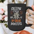 Creepin It Real With My 1st Grade Monsters Halloween Teacher Graphic Print Coffee Mug, funny design Creepin It Real With My 1st Grade Monsters Halloween Teacher Graphic Print Coffee Mug, funny design