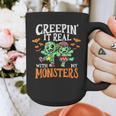 Creepin It Real Monster School Teacher Principal Halloween Graphic Print Coffee Mug, funny design Creepin It Real Monster School Teacher Principal Halloween Graphic Print Coffee Mug, funny design