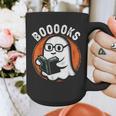 Cute Ghost Book Reading Books Lover Retro Halloween Teacher Graphic Print Coffee Mug, funny design