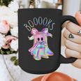 Cute Ghost Book Reading Halloween Teacher Top Girls Women Graphic Print Coffee Mug, funny design