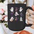 Cute Ghost Cat Playing Musical Halloween Music Teacher Graphic Print Coffee Mug, funny design Cute Ghost Cat Playing Musical Halloween Music Teacher Graphic Print Coffee Mug, funny design