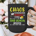 Daycare Teacher School Chaos Coordinator Toddler Tamer For Men Women Kids Graphic Print Coffee Mug, funny design