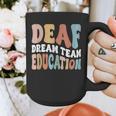 Deaf Dream Team Education Deaf Education Teacher Graphic Print Coffee Mug, funny design Deaf Dream Team Education Deaf Education Teacher Graphic Print Coffee Mug, funny design